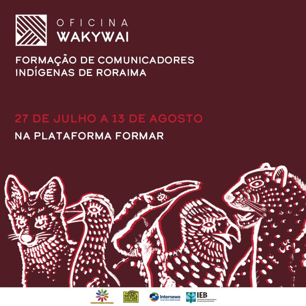 Ciclo de oficinas leva formação a jovens comunicadores indígenas de Roraima no contexto da pandemia