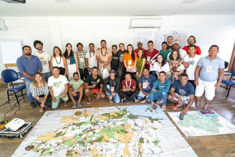 Mobilizadores da castanha em formação.