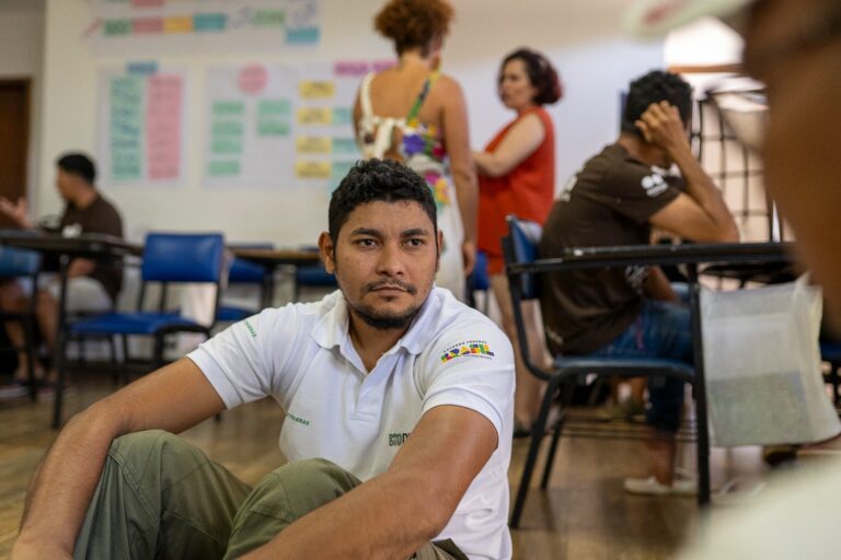 Mobilizadores da castanha em formação.