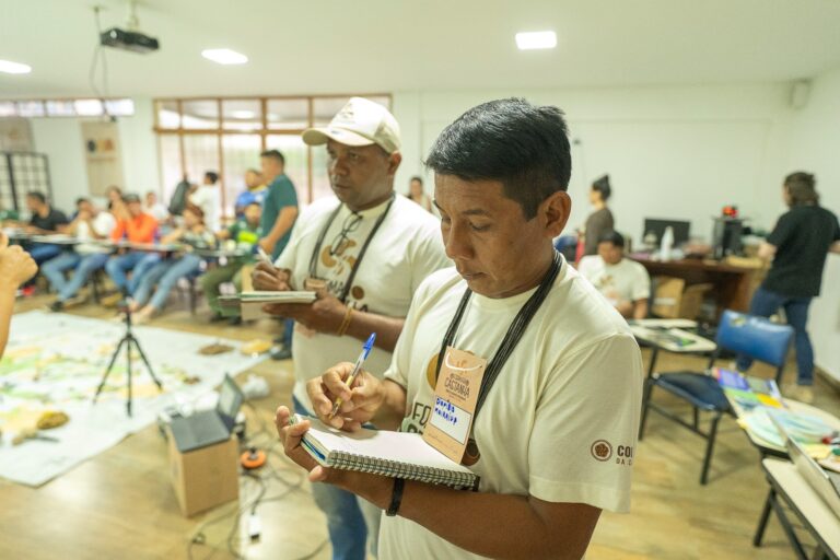 Mobilizadores da castanha em formação.