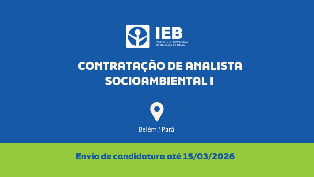 Termo de Referência Contratação de analista Socioambiental I