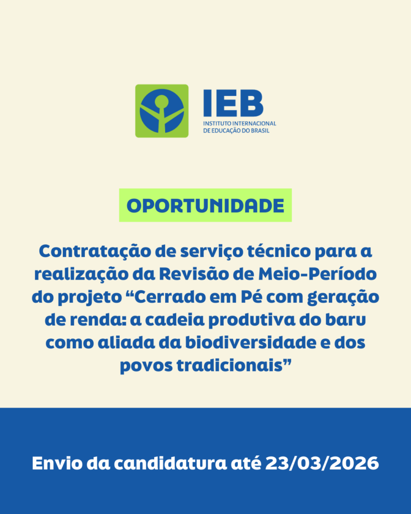 Chamada para Manifestação de Interesse: Contratação de Serviço Técnico para Revisão de Meio-Período de Projeto